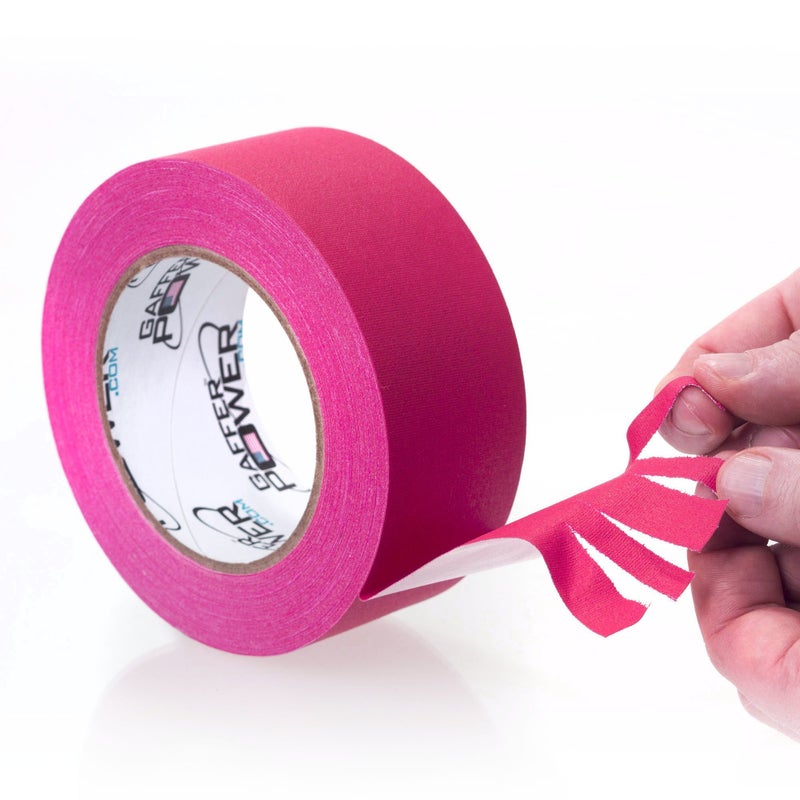 Gaffer Power Real Professional Grade Gaffer Tape, Made in The USA, | Durable, Versatile | Weather Resistant | Leaves No Residue | Fluorescent Pink Tape, 2 in x 30 Yds - Image 2